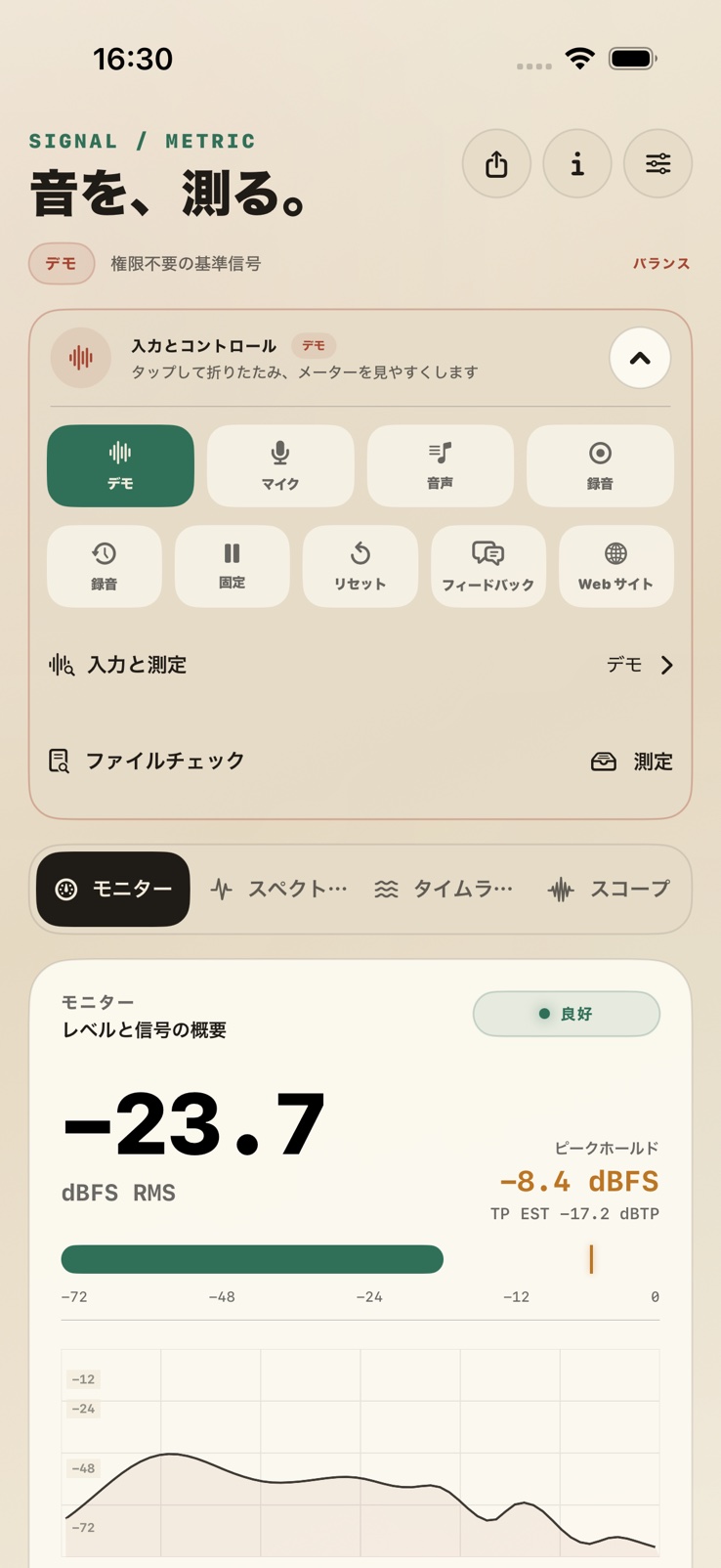 Paper · SignalMetric 外観